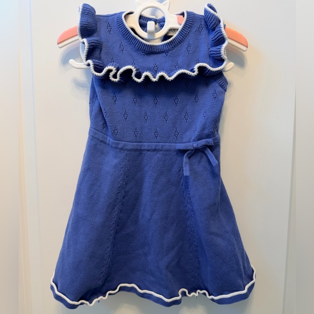 Organic Cotton Baby Dress Bundle 12-18M Smocked Ruffle Hope & Henry‎ - Picture 2 of 12